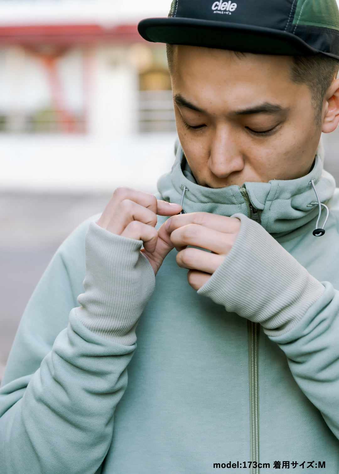 WUNDERWEAR スウェットラグランスリーブフーディー