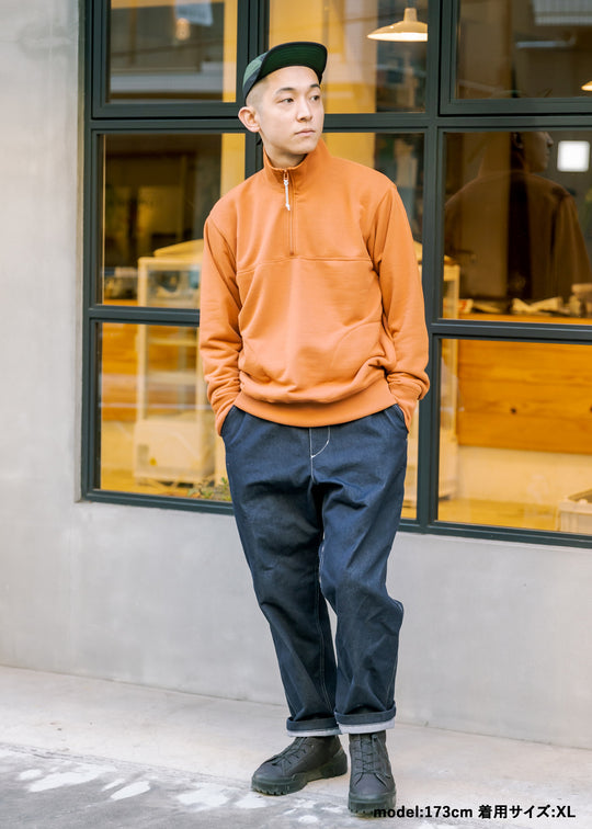 DRYCOTTONY スウェットハーフジッププルオーバー