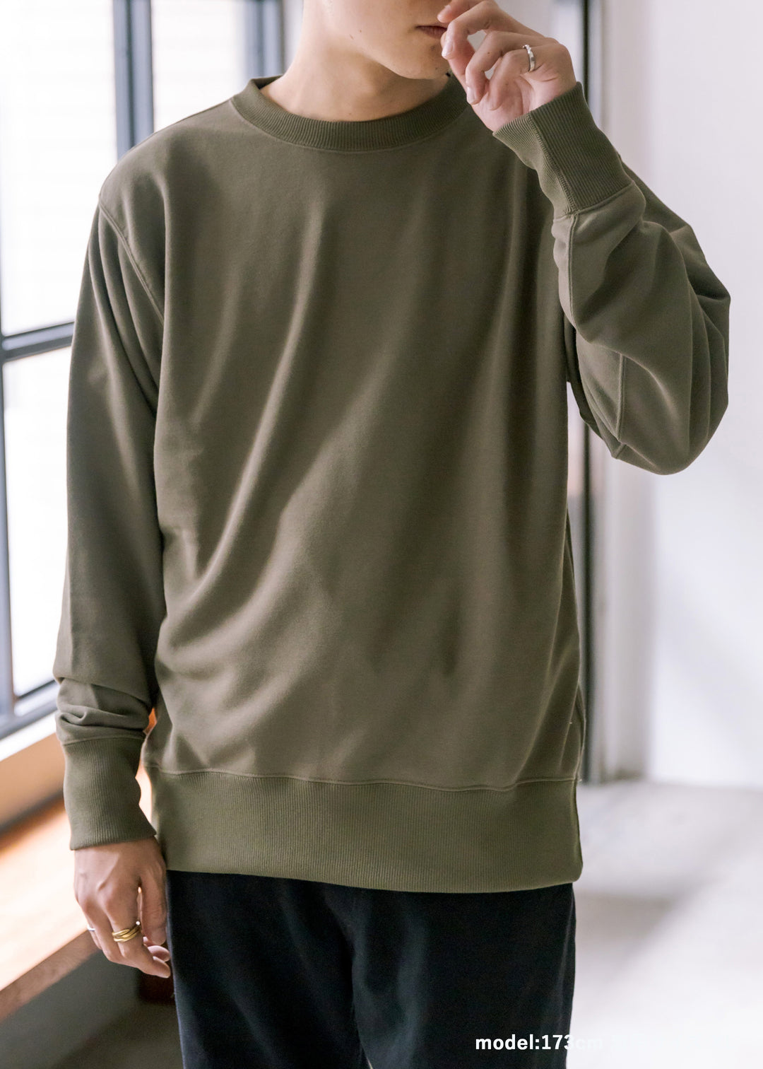 DRYCOTTONY スウェットクルーネック