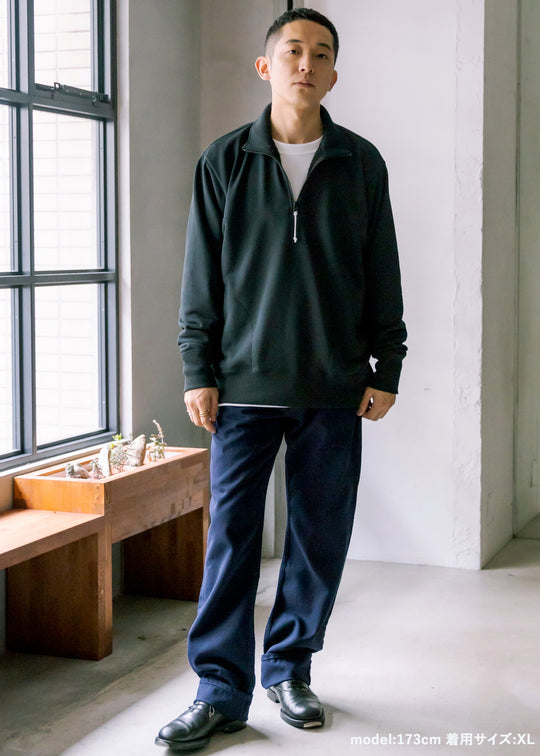 DRYCOTTONY スウェットハーフジッププルオーバー