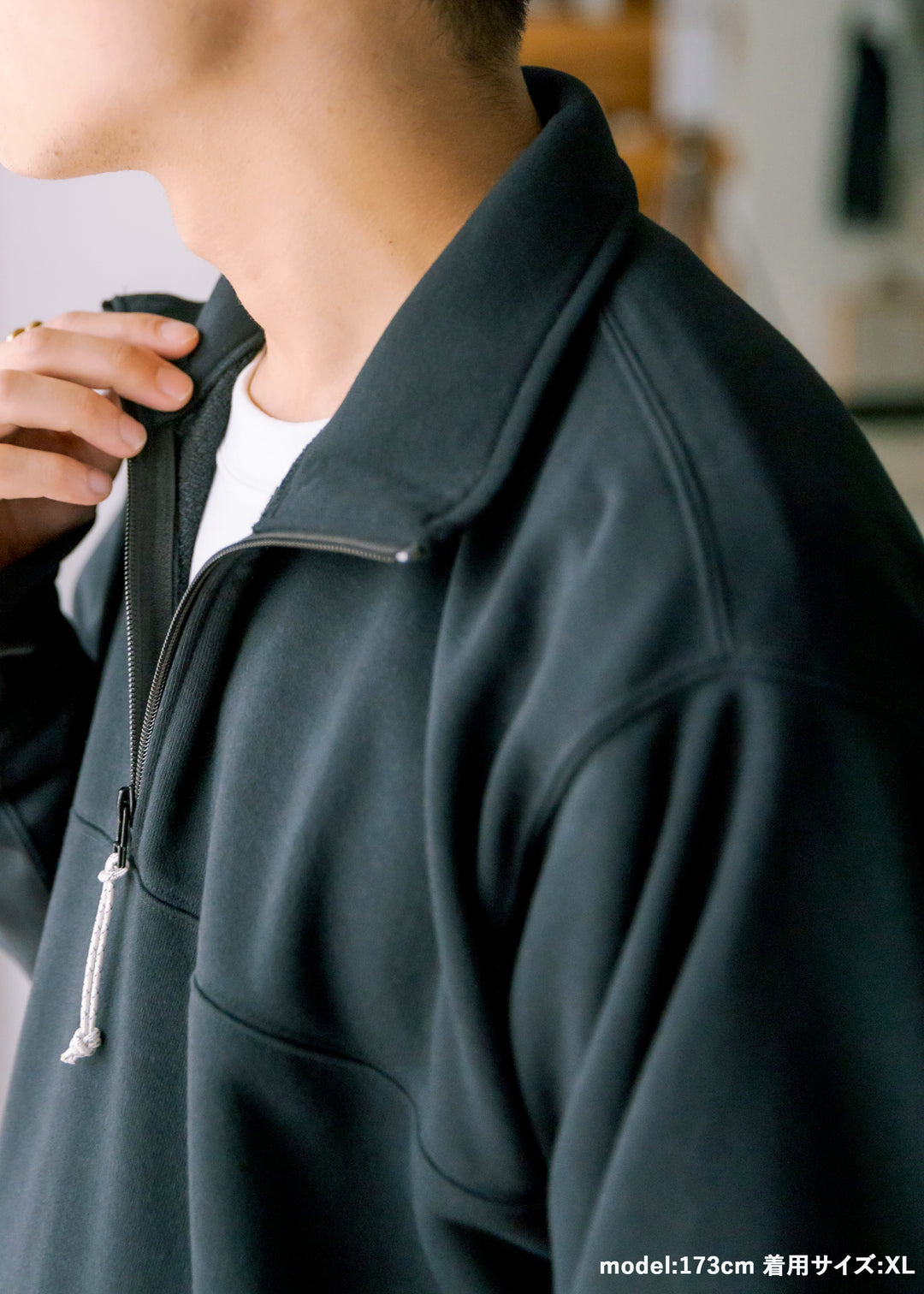 DRYCOTTONY スウェットハーフジッププルオーバー