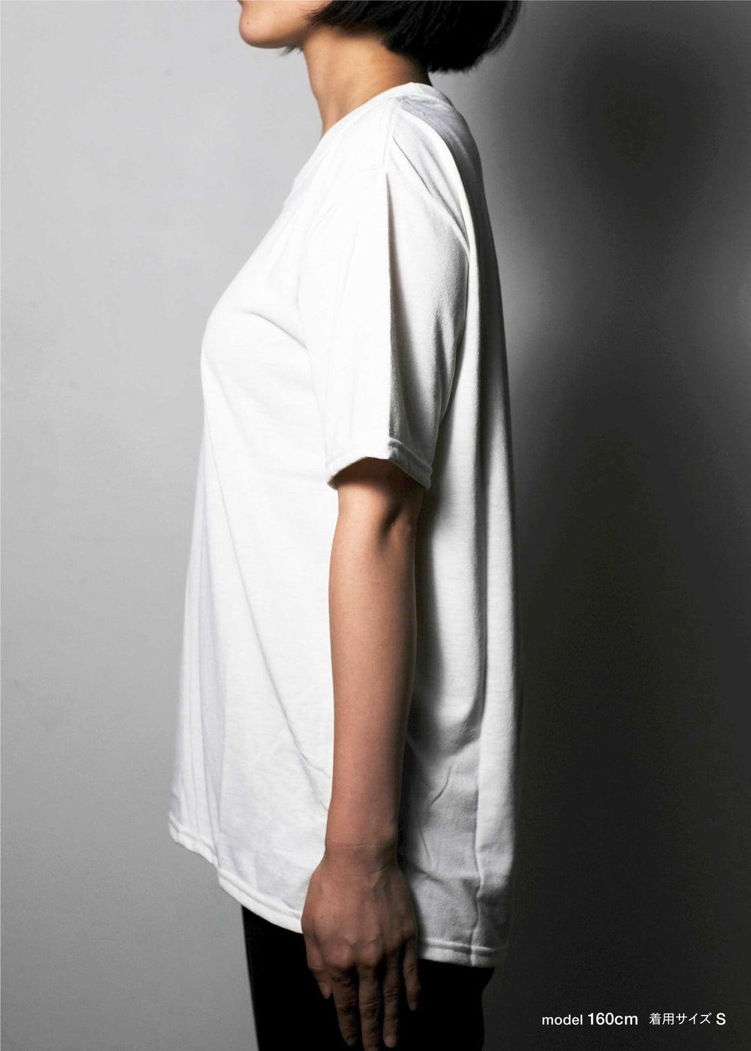 White / model:160cm 着用サイズ:S *サイズ選びの参考にされてください。